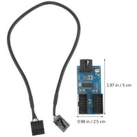 Rosarivae USB zaglavlje proširenje Hub Port Multiplikator USB 2. 9-pin do cepce