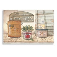 Epic Art 'Mama's Kitchen II' by Pam Britton, akrilna staklena zida Art, 16 x12