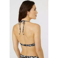 Debenhams Ženski leopard Print podvučen je bikini top