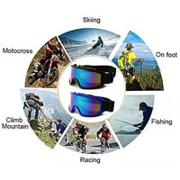 Enkey UV zaštita Naočale za vožnju motociklima za biciklizam za biciklizam penjanje na skijanje, crno-plavo