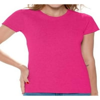 GILDAN HOLY PINK T-majice majice za žene - jednokrevetne ili od slatkih ležernih ružičastih majica za