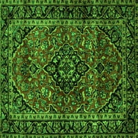Ahgly Company u zatvorenom pravokutniku Perzijski zeleni tradicionalni prostirci, 5 '8'