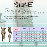 Ženska modna camo cargo dugačka suknja High Split gumba Ripped Hamflage Mini suknje sa džepovima Visoko