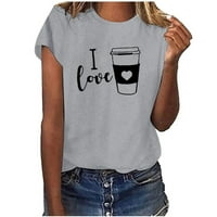 I Love Pismo Ispiši Ležerne prilike Comfy Tunic Fashion Slatke smiješne grafičke majice Ljetne košulje