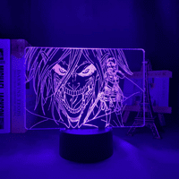 3D iluzija LED noćna svjetlost, 3D noćna svjetlost akrilna 3D noćna svjetlost promjena napada na kućnu sobu DECOR DECOR LAGH DICON LED noćni svjetlo Anime Dodir
