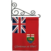 Kanada pokrajine Manitoba Garden Flag set Regional X18. Dvostrane ukrasne vertikalne zastave Dekoracija