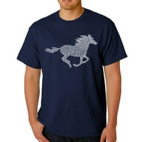 Majica majica pop umjetnosti muške umjetničke majice - pasmina konja