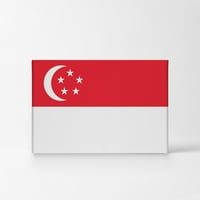Dizajn osmijeha Zastava Singapur Platno Zidno umjetnost Ispis Država Zastava Pored dnevne sobe Dorm