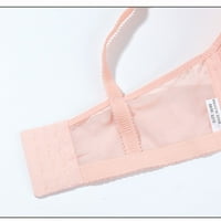 Bežični grudnjak za žene prozračne žice Comfort donje rublje Prednje zatvaranje vruće ružičaste L