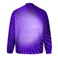 HFYIHGF 3D Dukserica za digitalnu ispis za muškarce Proljetni novost Grafički pulover Modni dukseci s dugim rukavima s duksevima majice