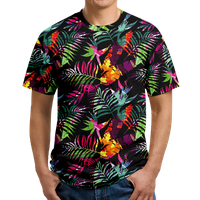 Tropske košulje za muškarce 3D odmor Skraćeno rukav ljetni majica, dijete, 04