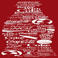 Muška Coca Cola Unity logotip grafički grafički tee crveni veliki