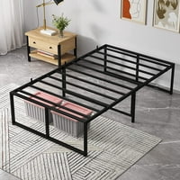 Twin platforma okvir, metalni okvir za krevet s čeličnom nosačem, teška metalna platforma Okvir kreveta