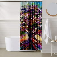 Obojene sezone stabla kupaonica tuš sa zavjesom od poliestera od tkavine zavese za tuširanje sa kukama
