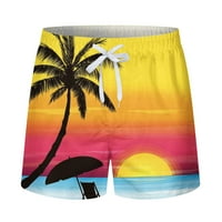 Homodles MENS Havajii Shorts - tiskani Trendi kratkih kratkih hlača XL