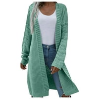 Outfmvch džemperi za žene Cardigan Mid Dužina stila kardigan džemper kaput Novi stil Ženski vrhovi ženskih
