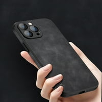 Dteck futrola za iPhone pro max, udarna koža tanka gumena gumena leđa mekani poklopac za iPhone pro