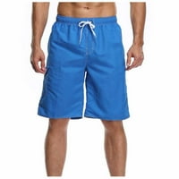 Čišćenje hlača za muškarce Muške kratke hlače Surf Hlače Muške čvrste boje Velike hlače obrezane hlače Povratne svjetlosne plave 14