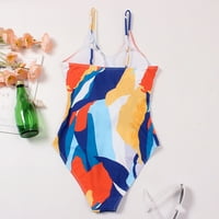 Lenago kupaći kostim za ženske jednodijelne podstavljene plus veličine preklapajućim kupaćim kostima