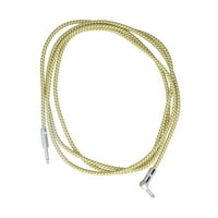 Audio kabl, konektor za smanjenje buke za električne basove organe bubnjeve zvučnike Žuta pruga 9,8ft