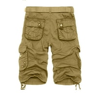 Muškarci Ležerni na otvorenom Teretna kratke hlače s ravnim prednjim vježbama sa džepom, S-5XL