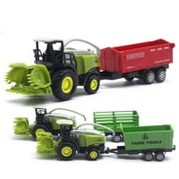 YDXL Diecast Farm Tractor Tractor Track Teckion Car Model Kids Obrazovni igrački poklon