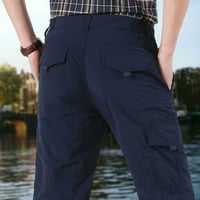 Lydiaunistar pune duljine Hlače Muške teretne hlače Modni casual tanki više džep ravno hlače na otvorenom