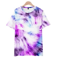 Art Tie-Dye Zanimljiva košulja za tiskanu košulju Udobne odjeće za kratke rukave za muškarca