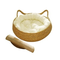 Cat Bet Bake Can Lounge sa jastukom Gnijezdo za male pse velike mačke mače bijeli jastuk 43x