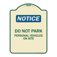 Značaj serije dizajnera za prijavu - Ne parkirajte lična vozila na licu mjesta