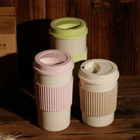 Kup za čaj za piće za višekratnu upotrebu pšenične šalice slame Kupa za kavu sa poklopcem kućica na