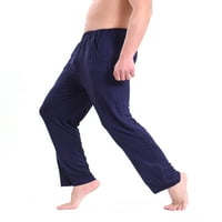 Muški plus veličina pidžama PJS hlače suho fit lagani pjs dno spavanje za spavanje ravne pantalone s