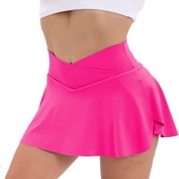 Pleted teniske suknje sa džepovima Kratke hlače za žene Crossover Atletic Golf Skorts High Skorts Ljetne