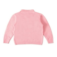 Džemper s dugim rukavima s dugim rukavima, pulover s dugim rukavima Klintni džemperi Djeca Jumper Top Girls Topla ružičasta 8