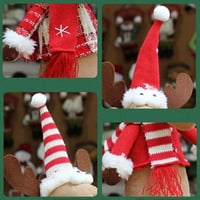 Božićne lutke Xmas Drvene lutke ručno rađene pletene figure dječji božićni poklon Xmas Holiday Party