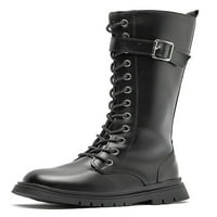 Daeful Kids koljena High Boots Okrugle nožne cipele Vožnja vodootpornim cipelama Ležerne prilike, modni