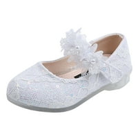 Relanfenk Djevojke Sandale Baby Princess Cipes Rhinestone Flower Dancing Cipele Pearl Cipele Single