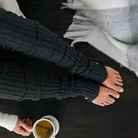 Čarape za čišćenje nogu toplije žene bedrine visoki kravata kaleta kukičane čarape dugih boot-a joga povrata nogu