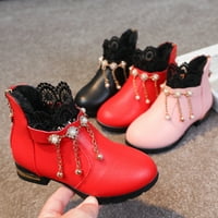 Cipele za mališane modne cvijeće kratke čizme bez klizanja prozračne čizme jesen i zimske djevojke cipele