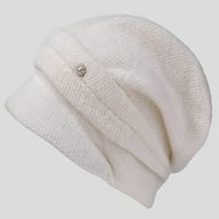 Dabuliu Women Knit Beanie HATS Fleece obložena skijaškim krakom Slouchy Winter Hat