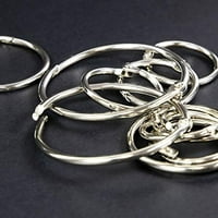Binders prstenovi Ključni lanci srebrni metalni knjižnice zvoni 1