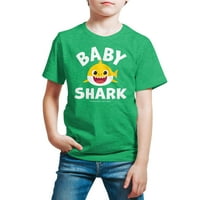 Baby Shark - grafička majica mališana i mlade kratkih rukava