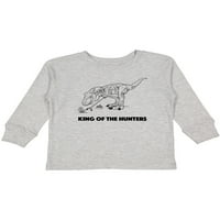 Inktastični T-Rex, kralj lovca sa gljivama Poklon mališani dječak ili majica s dugim rukavima
