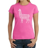 Majica za žensku riječnu umjetnost - Llama mama