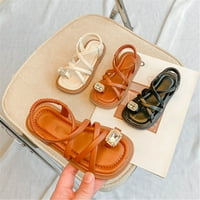 Fattazi djevojke Sandale Open TOE Slatke bez potpetica Haljina Sandale Strappy Design Ljetne cipele