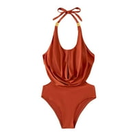 Ženski kupaći kostim iseče kupaći kostim sa pojasom u obliku struka