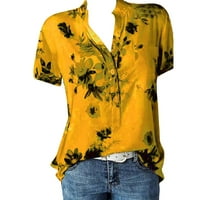 Luiyenes prevelike majice za žene kratki rukav ljetni modni labavi bluzu