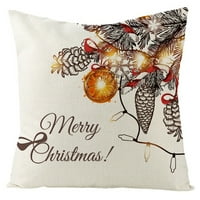 Jastučna futrola Mashaouyo Božićna FLA meko jastuk na razvlačenje na kauču na kapu za bacanje kućišta