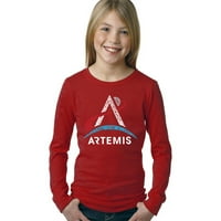 Artemis Logo - Djevojka reč Art Majica s dugim rukavima