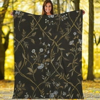 Ultra mekani plišani pokrivač Flannel fleece baca pokrivač za krevet, kauč, kauč, putovanja, kampiranje
